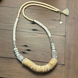 Anthropologie Statement Necklace Shell